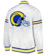 NFL LA Rams Football Team Tricolor Satin Jacket