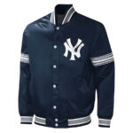 New York Yankees Midfield Full-Snap Satin Jacket