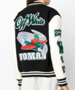 Off-White Embr Patches Embroidered Varsity Jacket