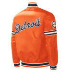 Orange Detroit Tigers Midfield Full-Snap Satin Jacket