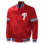 Philadelphia Phillies Midfield Full-Snap Satin Jacket