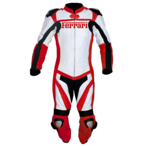 White-Red-Ferrari-Motorcycle-Racing-Leather-Suit