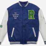 Canberra Raiders NRL 2023 Blue White Varsity Jacket