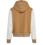 Givenchy Beige White Hooded Varsity Jacket