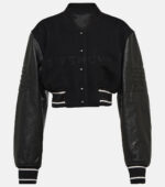 Givenchy Black Cropped Varsity Jacket