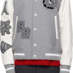 Givenchy Grey White Classic Varsity Jacket