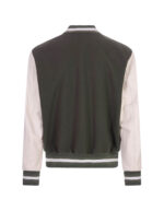 Givenchy Grey White Varsity Bomber Jacket