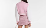 Givenchy Pink White Cropped Varsity Jacket