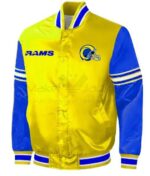 NFL LA Rams Midfield Full-Snap Satin Jacket