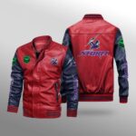 Red Blue Melbourne Storm NRL Bomber Jacket