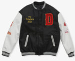 Redcliffe Dolphins 2023 NRL Black White Varsity Jacket