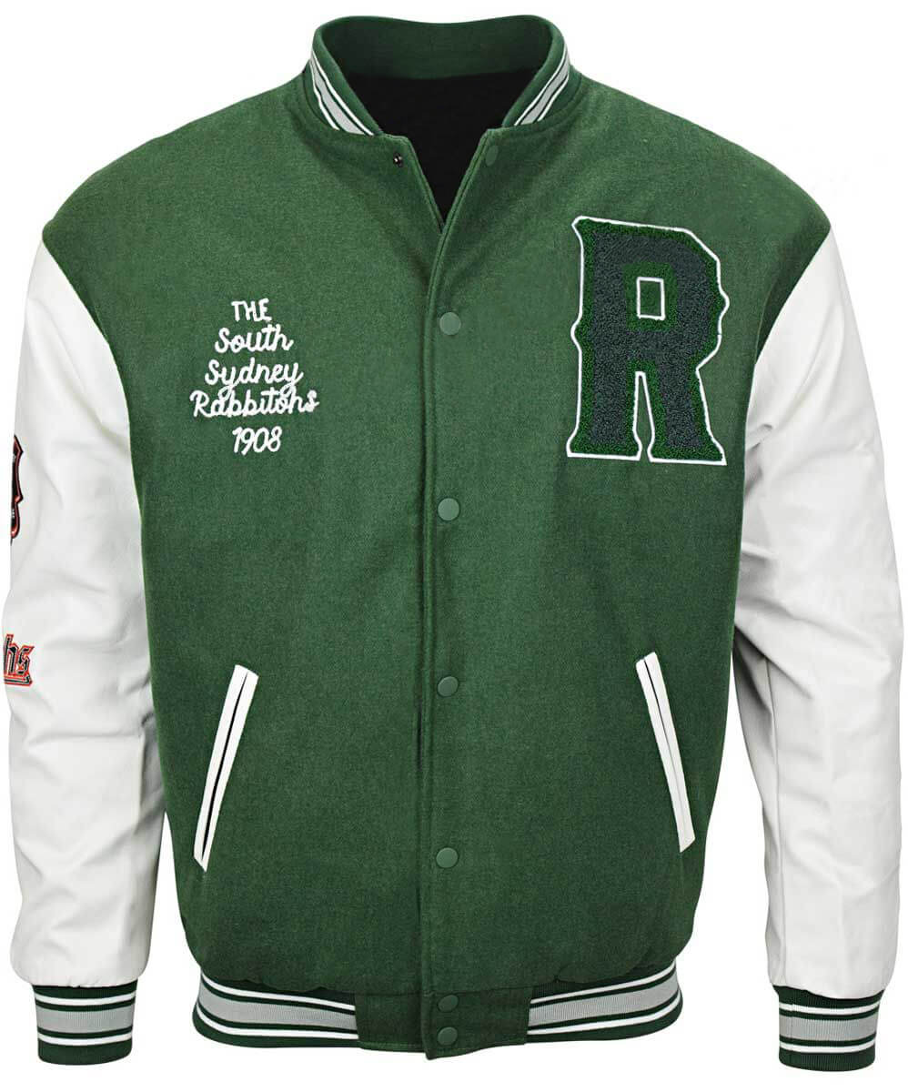 South Sydney Rabbitohs 2023 NRL Varsity Jacket Maker of Jacket