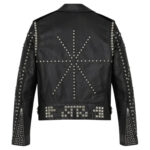 Star-Studded-Handmade-Black-Biker-Leather-Jacket