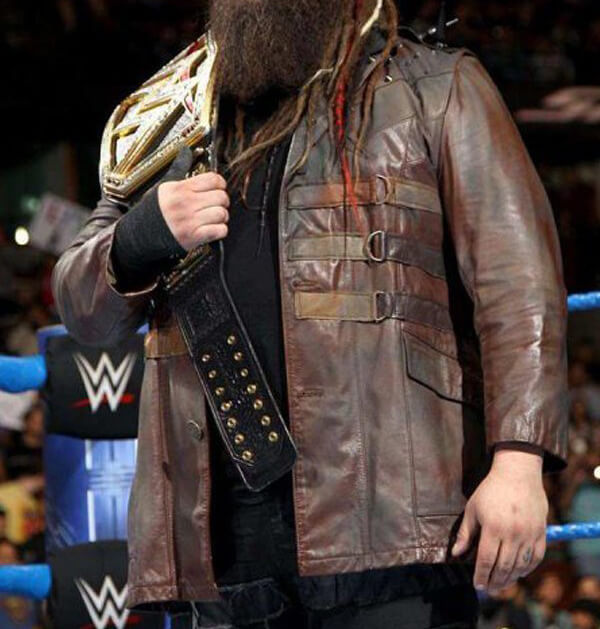 WWE-Wrestler-Bray-Wyatt-Brown-Leather-Jacket-(1) WWE Wrestler Bray Wyatt Brown Leather Jacket