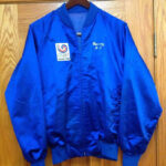 Blue Seoul Korea 1988 NBC Olympiad Satin Jacket