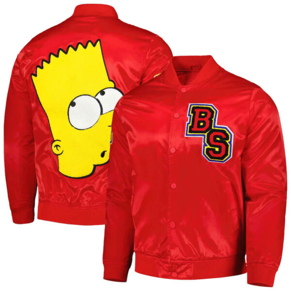 The-Bart-Simpson-Red-Satin-Jacket