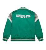 Philadelphia Eagles Green Full Snap Satin Jacket