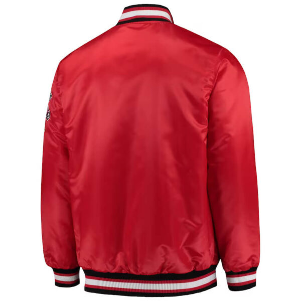 Red-Wisconsin-Badgers-Full-Button-Satin-Jacket