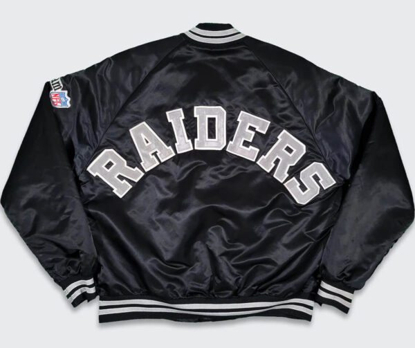 Vintage-Las-Vegas-Raiders-Black-Chalk-Line-Satin-Jacket