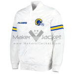 NFL-LA-Rams-Kyren-Williams-White-Satin-Jacket
