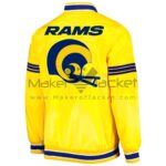 NFL-LA-Rams-Old-Helmet-Logo-Yellow-Satin-Jacket