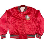 Vintage-Disney-Chalk-Line-Mickey-Mouse-Red-Satin-Jacket