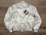 Vintage-Disney-Chalk-Line-Mickey-Mouse-White-Satin-Jacket