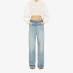 Beige White Givenchy Cropped Varsity Jacket