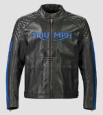 Black-Blue-Triumph-Racing-Motorcycle-Leather-Jacket