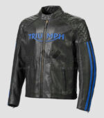 Black-Blue-Triumph-Racing-Motorcycle-Leather-Jacket