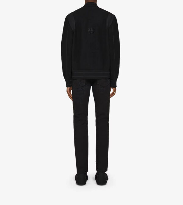 Black Givenchy Wool Bomber Jacket