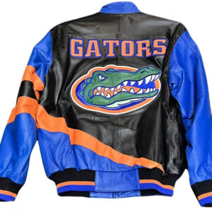 Florida-Gators-Blue-and-Black-Leather-Jacket