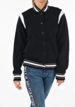Givenchy Black Wool Knitted Bomber Jacket