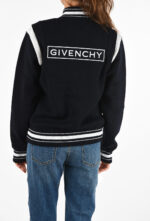 Givenchy Black Wool Knitted Bomber Jacket