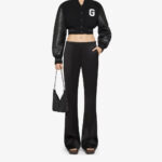 Givenchy Cropped Black Varsity Jacket