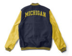 NCAA-Michigan-Wolverines-Navy-Blue-And-Yellow-Varsity-Jacket