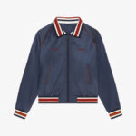 Navy Red Givenchy Raglan Sleeve Bomber Jacket