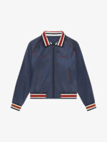 Navy Red Givenchy Raglan Sleeve Bomber Jacket