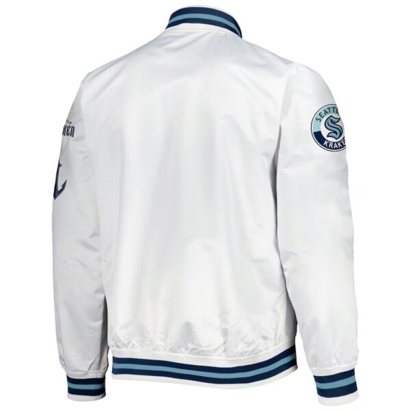 Seattle Kraken Hometown LW White Satin Jacket