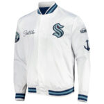 Seattle Kraken Hometown LW White Satin Jacket