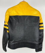 Triumph-Motorcycle-Black-And-Yellow-Leather-Jacket