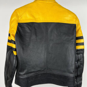 Triumph-Motorcycle-Black-And-Yellow-Leather-Jacket