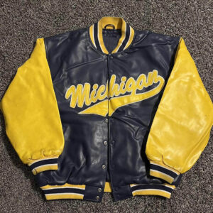 University-Of-Michigan-Wolverines-Bomber-Leather-Jacket