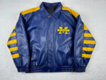 Vintage-Michigan-Wolverines-Zip-Up-Leather-Jacket