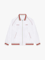 White Givenchy Raglan Sleeve Bomber Jacket