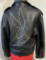 Looney-Tunes-Bugs-Bunny-Biker-Style-Black-Leather-Jacket