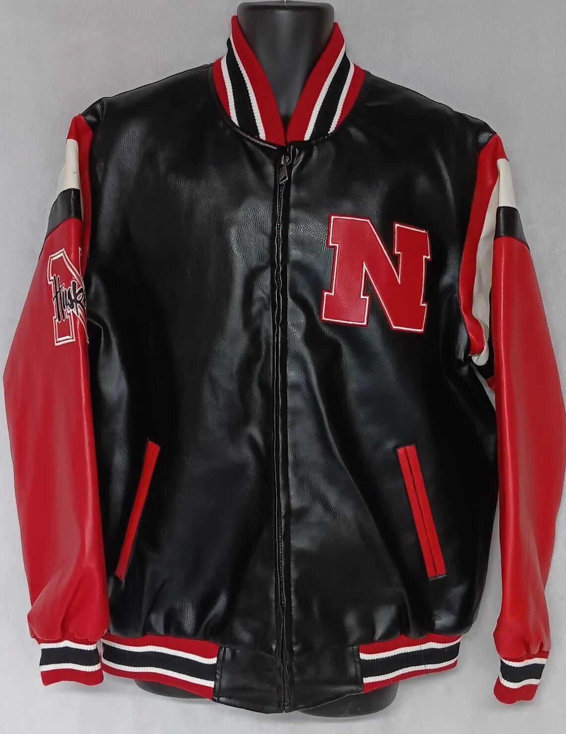 NCAA-G-III-Carl-Banks-Nebraska-Cornhuskers-Leather-Jacket-1 NCAA-G-III-Carl-Banks-Nebraska-Cornhuskers-Leather-Jacket