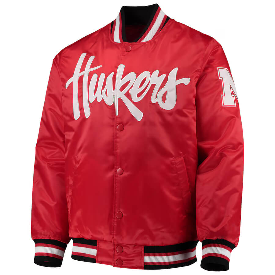 Nebraska-Cornhuskers-O-Line-Full-Button-Satin-Jacket-1 Nebraska-Cornhuskers-O-Line-Full-Button-Satin-Jacket