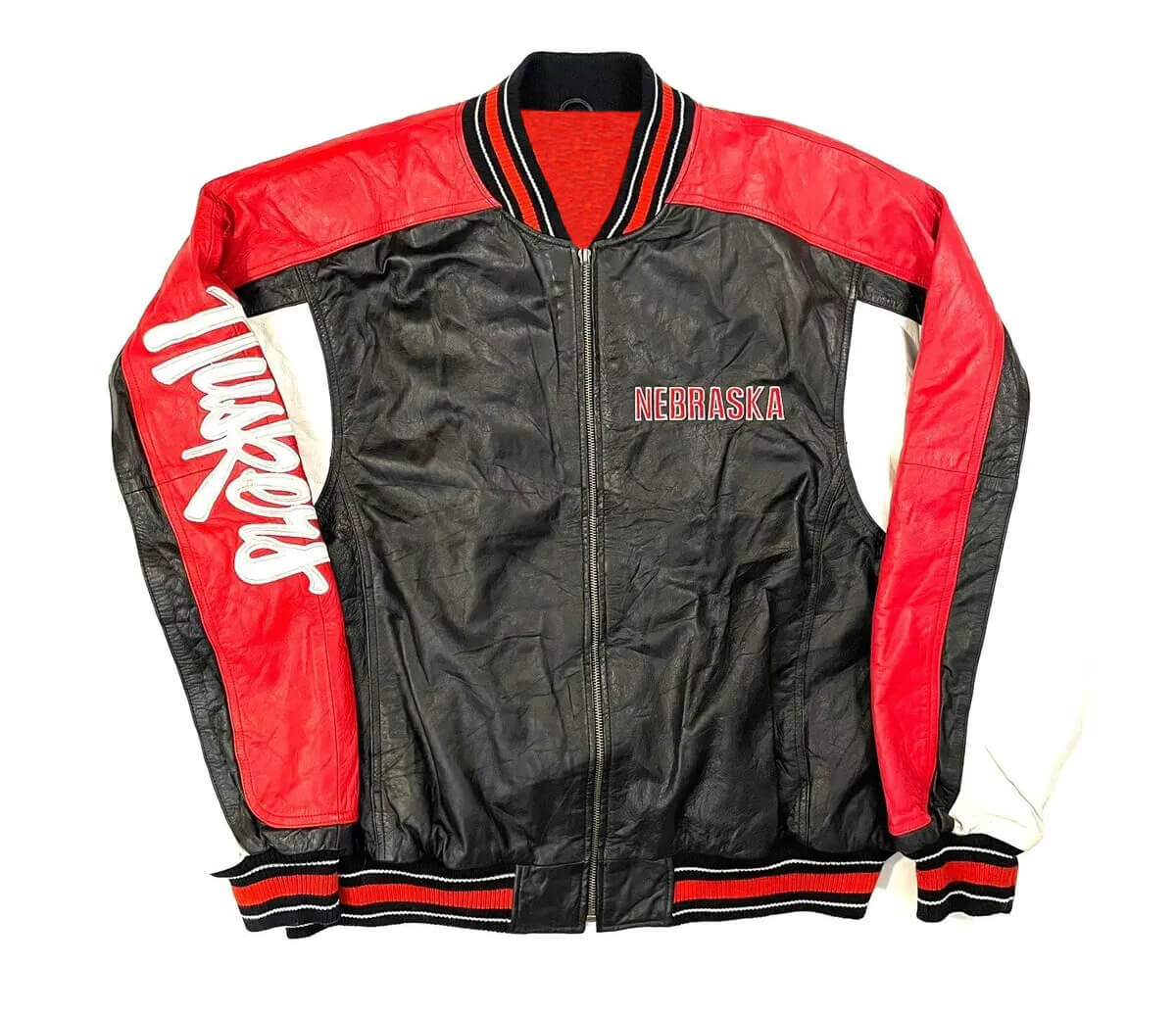 Vintage-90s-G-III-Nebraska-Huskers-Leather-Jacket-1 Vintage-90s-G-III-Nebraska-Huskers-Leather-Jacket