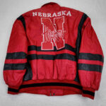 Vintage-College-Nebraska-Huskers-Leather-Jacket